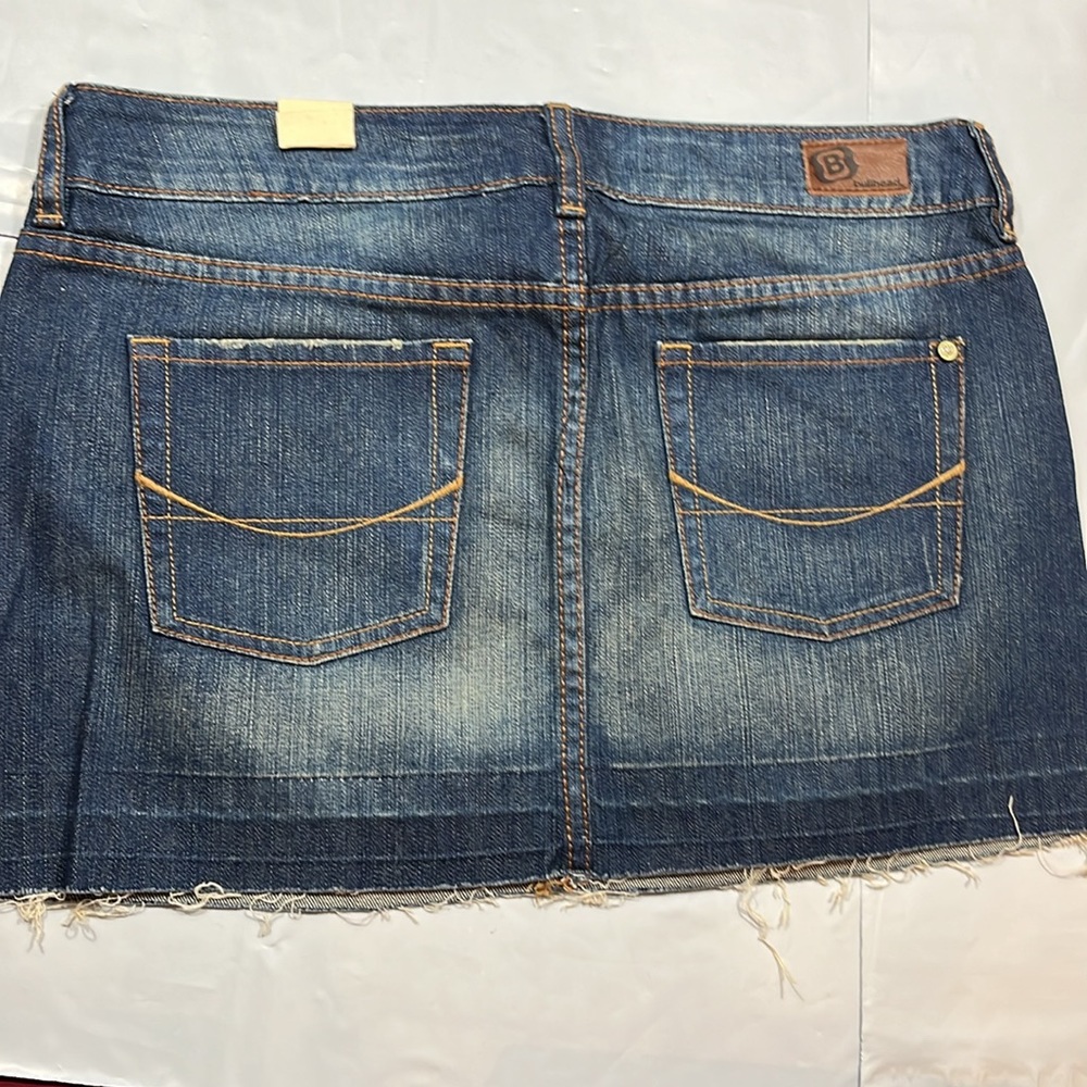 Bullhead MINI Blue Jean Skirt Size 9 WOMEN’S  Distressed Frayed 6022  BEACHY NEW